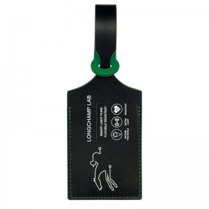 Acessorios Longchamp LGP Travel Luggage tag Feminino Black/Green | LC-GXUM0489