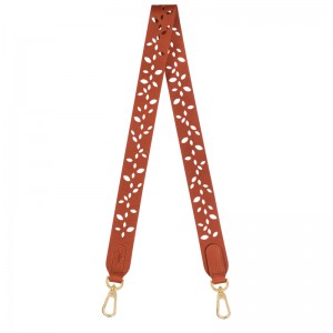 Alça De Bolsa Longchamp Végétal Shoulder strap Feminino Bark | LC-IZRI2663