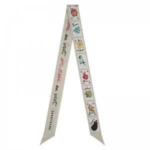 Bandolete Longchamp Pink and Green Headband Feminino Paper | LC-GFNG7040