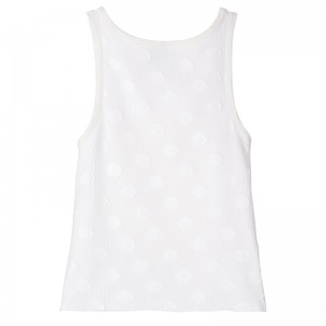 Blusa Longchamp Top Feminino Ecru | LC-AUPA6538