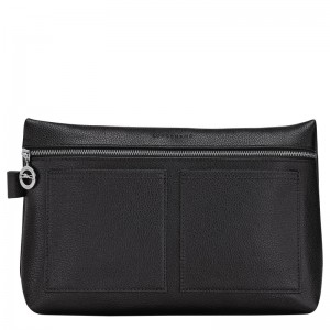 Bolsa Higiene Longchamp Le Foulonné Toiletry case Feminino Pretas | LC-WPUI5167