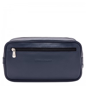 Bolsa Higiene Longchamp Le Foulonné Toiletry case Masculino Azul Marinho | LC-IRYX8496