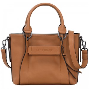 Bolsa de Mão Longchamp 3D S Handbag Feminino Natural | LC-ZNIJ6740