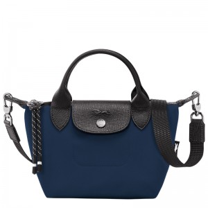 Bolsa de Mão Longchamp Le Pliage Energy XS Handbag Masculino Azul Marinho | LC-MAQU9962