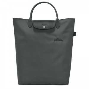 Bolsa de Mão Longchamp Le Pliage Green M Tote bag Masculino Graphite | LC-IAXH2840