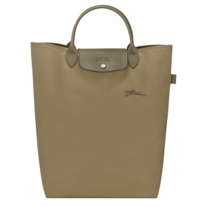 Bolsa de Mão Longchamp Le Pliage Green M Tote bag Masculino Artichoke | LC-ESUH8508