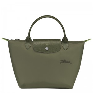 Bolsa de Mão Longchamp Le Pliage Green S Handbag Feminino Forest | LC-TPMB8315