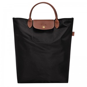 Bolsa de Mão Longchamp Le Pliage Original M Tote bag Masculino Pretas | LC-HZBA4394