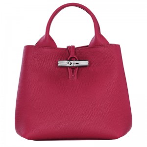 Bolsa de Mão Longchamp Le Roseau S Handbag Feminino Beetroot | LC-UTGC9325
