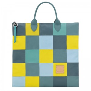 Bolsa de Mão Longchamp Re-Play L Handbag Masculino Eucalyptus | LC-XHII7012