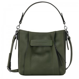 Bolsas Crossbody Longchamp 3D S Crossbody bag Feminino Caqui | LC-JIGA7594