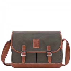 Bolsas Crossbody Longchamp Boxford L Crossbody bag Masculino Marrom | LC-LTUD2932