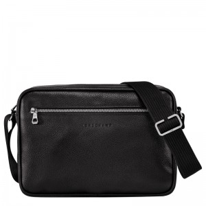 Bolsas Crossbody Longchamp Le Foulonné M Camera bag Masculino Pretas | LC-SPYC6448