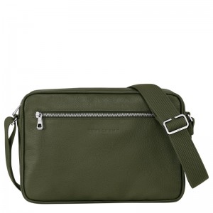 Bolsas Crossbody Longchamp Le Foulonné M Camera bag Masculino Caqui | LC-UGHX6541