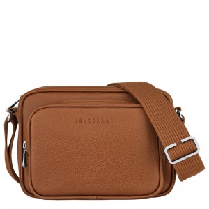 Bolsas Crossbody Longchamp Le Foulonné S Camera bag Masculino Caramel | LC-JBCU2191