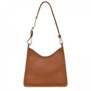 Bolsas De Ombro Longchamp Le Foulonné M Hobo bag Feminino Caramel | LC-NVFK1997