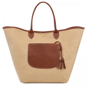 Bolsas De Ombro Longchamp Le Pliage Collection L Basket bag Feminino Marrom | LC-BWFY9771