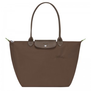 Bolsas De Ombro Longchamp Le Pliage Green L Tote bag Feminino Terra | LC-DPJX2425