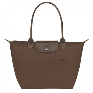 Bolsas De Ombro Longchamp Le Pliage Green M Tote bag Feminino Terra | LC-GMDI4969