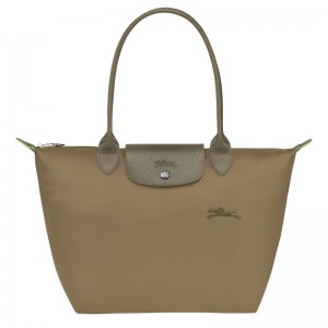 Bolsas De Ombro Longchamp Le Pliage Green M Tote bag Feminino Artichoke | LC-WIHW5755