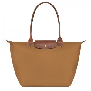 Bolsas De Ombro Longchamp Le Pliage Original L Tote bag Feminino Fawn | LC-TLQQ6052