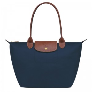 Bolsas De Ombro Longchamp Le Pliage Original M Tote bag Feminino Azul Marinho | LC-LLKE1552