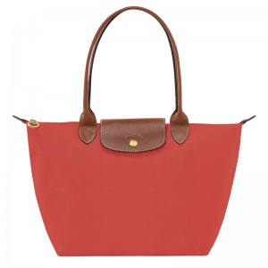 Bolsas De Ombro Longchamp Le Pliage Original M Tote bag Feminino Tomato | LC-HBYL0506