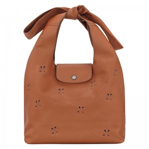 Bolsas De Ombro Longchamp Le Pliage Xtra M Shoulder bag Feminino Cognac | LC-XBTW8472