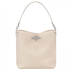 Bolsas De Ombro Longchamp Le Roseau M Shoulder bag Feminino Paper | LC-WIYW1341