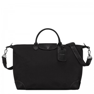 Bolsas De Viagem Longchamp Boxford L Travel bag Feminino Pretas | LC-ARZJ4367