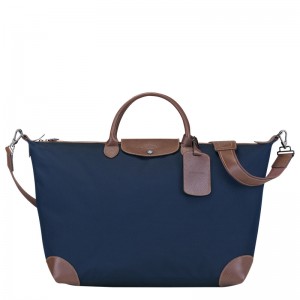 Bolsas De Viagem Longchamp Boxford L Travel bag Feminino Azuis | LC-TSCH0366