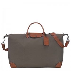 Bolsas De Viagem Longchamp Boxford XL Travel bag Masculino Marrom | LC-FSTX1461