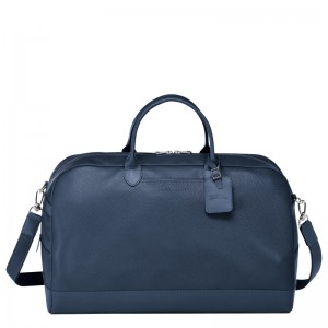 Bolsas De Viagem Longchamp Le Foulonné L Travel bag Feminino Azul Marinho | LC-FDWT6341