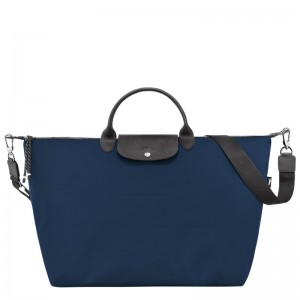 Bolsas De Viagem Longchamp Le Pliage Energy L Travel bag Masculino Azul Marinho | LC-OFUV9745