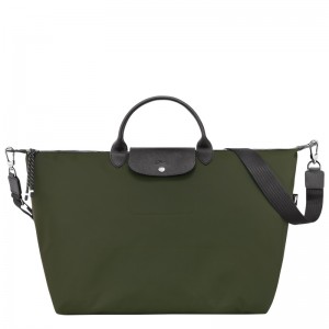Bolsas De Viagem Longchamp Le Pliage Energy L Travel bag Masculino Caqui | LC-RYMI9803