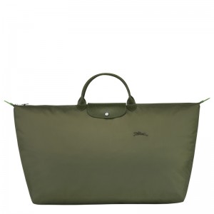 Bolsas De Viagem Longchamp Le Pliage Green XL Travel bag Masculino Forest | LC-VAGG1378