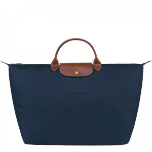 Bolsas De Viagem Longchamp Le Pliage Original L Travel bag Feminino Azul Marinho | LC-YMBY2781