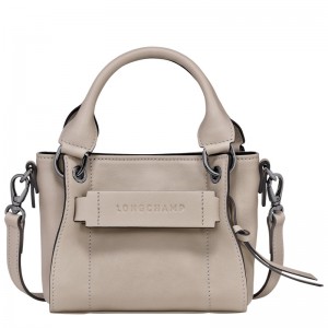Bolsas Mini Longchamp 3D XS Handbag Feminino Clay | LC-ZSWT1519