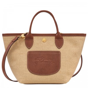 Bolsas Mini Longchamp Le Pliage Collection XS Basket bag Feminino Marrom | LC-FDYV6602