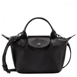 Bolsas Mini Longchamp Le Pliage Xtra XS Handbag Feminino Pretas | LC-DRNB6460