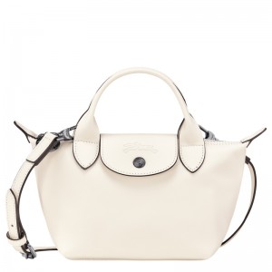 Bolsas Mini Longchamp Le Pliage Xtra XS Handbag Feminino Ecru | LC-LANC1061