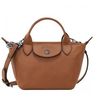 Bolsas Mini Longchamp Le Pliage Xtra XS Handbag Feminino Cognac | LC-OEVM1152