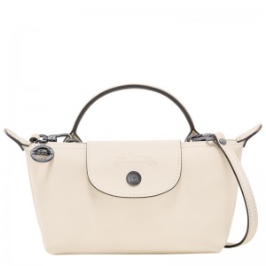Bolsas Mini Longchamp Le Pliage Xtra XS Pouch Feminino Ecru | LC-NZGH6872