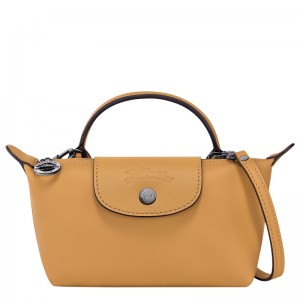 Bolsas Mini Longchamp Le Pliage Xtra XS Pouch Feminino Honey | LC-ISHU6870