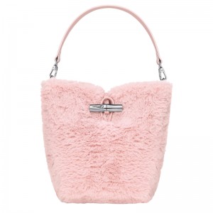 Bolsas Mini Longchamp Le Roseau XS Bucket bag Feminino Ballerina | LC-IZKK4288