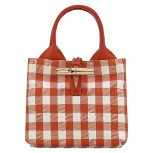 Bolsas Mini Longchamp Le Roseau XS Handbag Feminino Bark | LC-NBXK7801