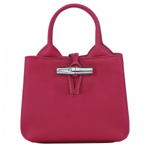 Bolsas Mini Longchamp Le Roseau XS Handbag Feminino Beetroot | LC-IGDX7168