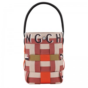 Bolsas Mini Longchamp Re-Play XS Bucket bag Feminino Root / Bark | LC-KSQX6548