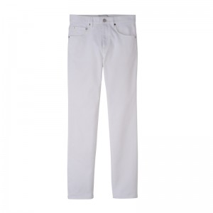 Calças Longchamp Trousers Feminino Branco | LC-WXEY7472