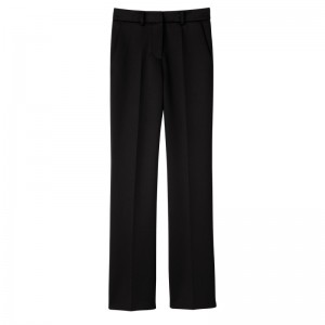 Calças Longchamp Trousers Feminino Pretas | LC-TFHG0414